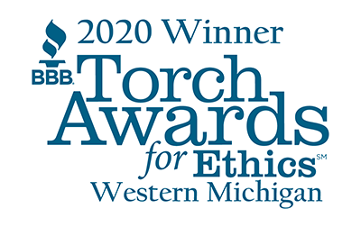 2020 Torch winner Graphic Blue