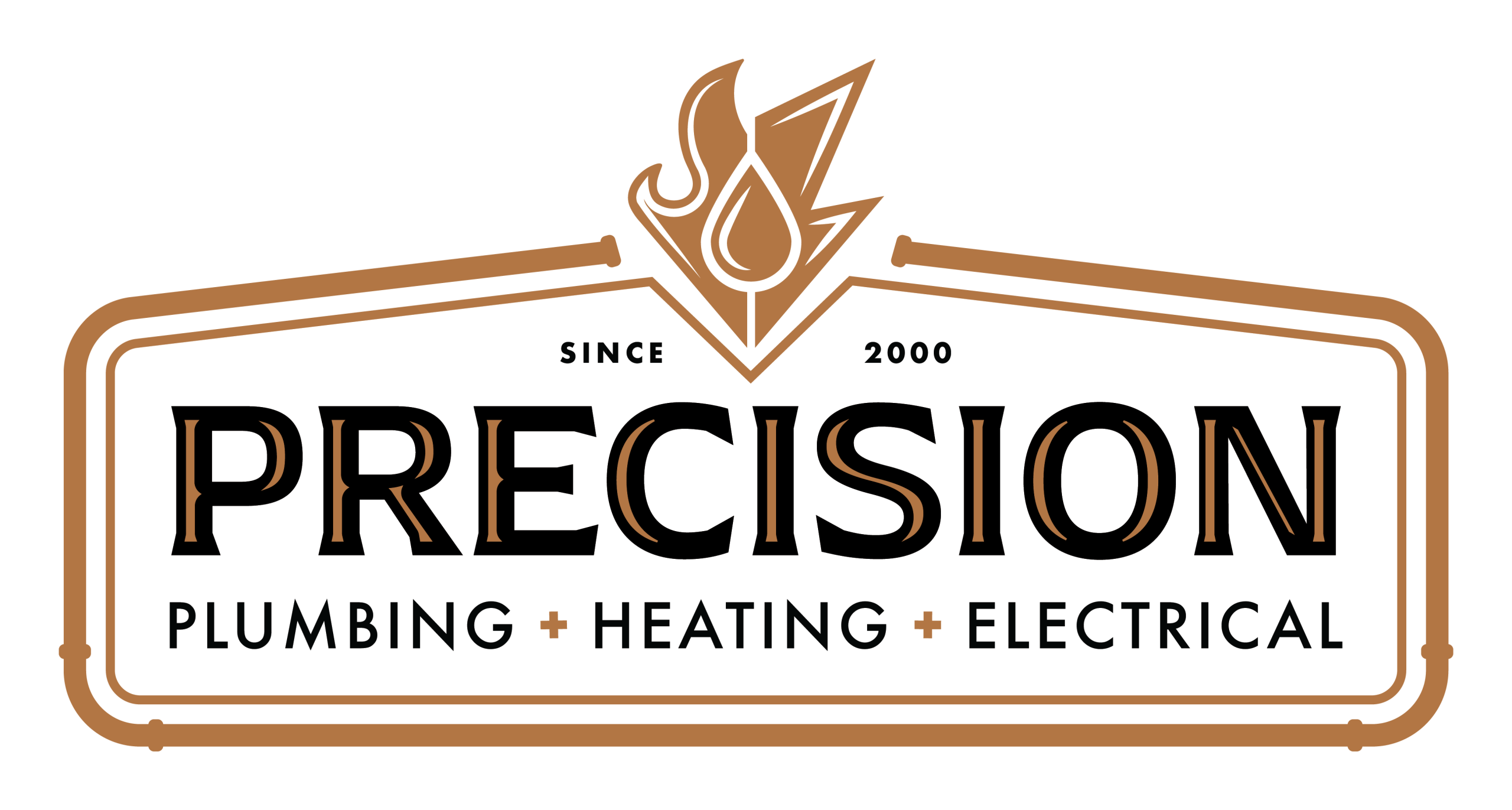 Precision plumbing heating electrical logo