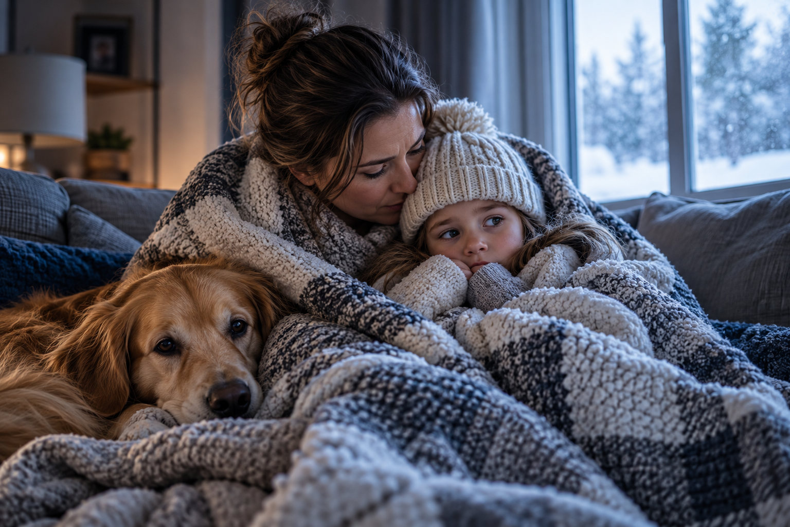 Winter Warmth On The Couch